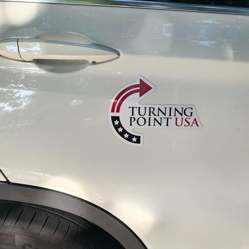 ملصق مغناطيسي للسيارة من Turning Point USA Charlie Kirk (عبوة من قطعتين) مغناطيس ممتص للصدمات لثلاجة الشاحنة in Saudi Arabia