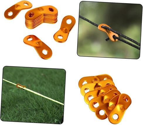 40Pcs Wind Rope Buckles Tent Rope Adjusters Heavy Duty Outdoor Camping Hiking Line Tighteners Portable Cord Fasteners for Backpacking in Kuwait