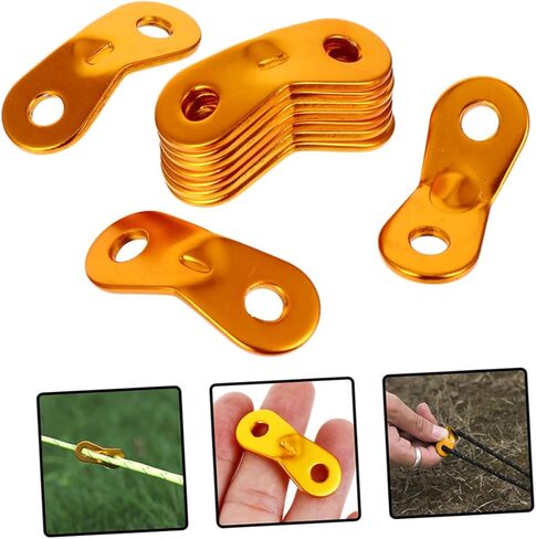 40Pcs Wind Rope Buckles Tent Rope Adjusters Heavy Duty Outdoor Camping Hiking Line Tighteners Portable Cord Fasteners for Backpacking in Kuwait