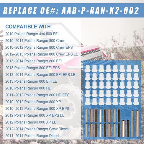 24 PCS A Arm Short Bushing, Front and Rear A-Arm Bushing Kit Replacement for Polaris Ranger 400 500 700 800 900,Sportsman 300 400 450 500 570 600 700 800, Replaces 5439270, 5431846, 5432091 in Saudi Arabia