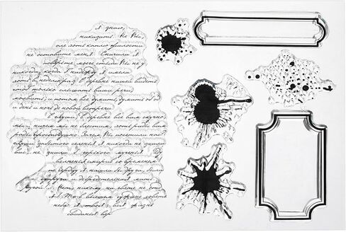 Transparent Silicone Stamps, 1 Pcs T1376 Ancient Text Text Clear Stamps for Card Making Decoration DIY Scrapbooking Embossing Album Decor Craft, Clear in Saudi Arabia