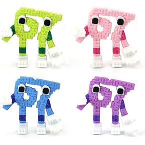 شخصية Steal a Brainrot 67 Meme القابلة للتجميع، ديكور مكتب لعبة فنية ملونة، زينة عرض إبداعية للمنزل والمكتب، تمثال شخصية صغير مرن (4 قطع) in Kuwait