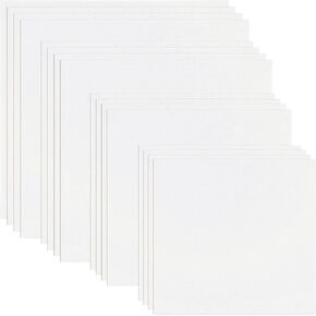 16 PCS Embroidery Fabric Cloth Pre-Cut Hand Embroidery Fabric 4 Sizes 5.9 to 11.8inch White Cotton Fabrics Cloth Squares for Embroiderys Garment Craft in Kuwait