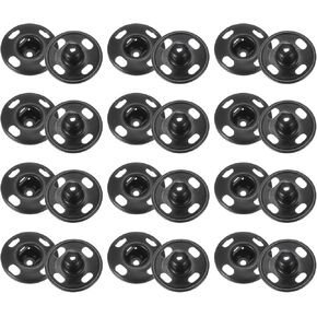HARFINGTON 12 Set Sew-on Snap Buttons 17mm Metal Snap Fastener Buttons Fastener Press-Stud Clasps for Closure Purse Handbag Clothes Sewing Craft, Gold in Kuwait