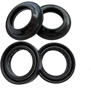35x48x11 الجبهة صدمة شوكة المثبط مانع تسرب زيت العمود 35 48 غطاء غبار ل GR650 GS650 KATANA GS GR 650 GS650E GS650G (2 قطعة ختم 2 قطعة غطاء) in Kuwait