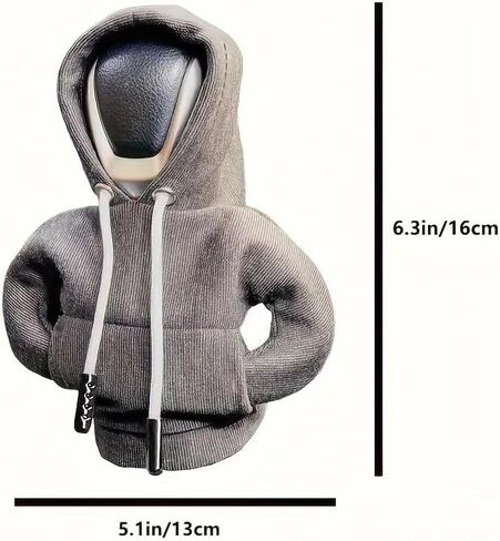 1Pc Mini Car Gear Shift Cover Hoodie - Stylish Anthropomorphic Shift Knob Design, Soft Fabric Multi-Color Options Fit for Most Vehicles, Interior Accessories & Car Decor, Vehicle Style Upgrade，Red in Saudi Arabia