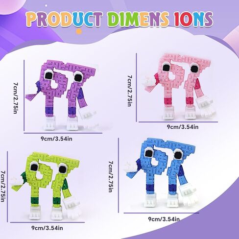 شخصية Steal a Brainrot 67 Meme القابلة للتجميع، ديكور مكتب لعبة فنية ملونة، زينة عرض إبداعية للمنزل والمكتب، تمثال شخصية صغير مرن (4 قطع) in Kuwait