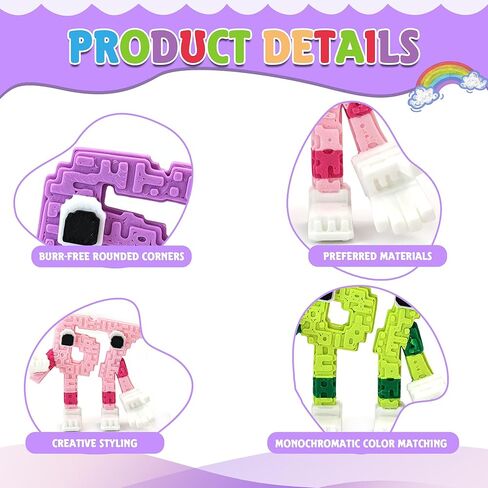 شخصية Steal a Brainrot 67 Meme القابلة للتجميع، ديكور مكتب لعبة فنية ملونة، زينة عرض إبداعية للمنزل والمكتب، تمثال شخصية صغير مرن (4 قطع) in Kuwait