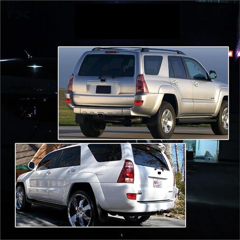 Car Rear Bumper Reflector Tail Brake Light Cover Shells Compatible With Toyota 4Runner 2003-2005/ Toyota Land Cruiser Prado 120 2002-2009(Smoked Lens) in Saudi Arabia