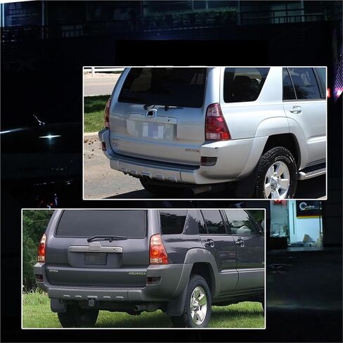 Car Rear Bumper Reflector Tail Brake Light Cover Shells Compatible With Toyota 4Runner 2003-2005/ Toyota Land Cruiser Prado 120 2002-2009(Smoked Lens) in Saudi Arabia