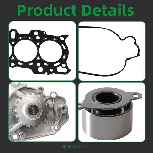 HS26159PT Head Gasket Bolt Set with Timing Belt Kit with Water Pump Fit for Honda CR-V CRV 1997-2001 2.0L L4 1972cc DOHC B20Z2 Replace CPWK124 TCK184 95184K1 in Saudi Arabia