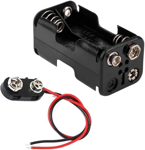 JWISLAND (Pack of 18) A23 Battery Holder, 12V 23A Battery Case Holder Box, 1x23A Plastic Battery Holder with Leads Wires, Black in Kuwait