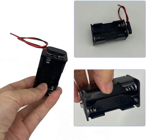 JWISLAND (Pack of 18) A23 Battery Holder, 12V 23A Battery Case Holder Box, 1x23A Plastic Battery Holder with Leads Wires, Black in Kuwait