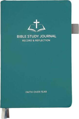 مجلة دراسة الكتاب المقدس المسيحية اليومية للنساء والرجال، 8.27 × 5.83 بوصة دفتر صلاة بغلاف مقوى A5 للكنيسة والمواعظ والملاحظات التعبدية، غطاء من جلد البولي يوريثان مع شريط مطاطي وحلقة قلم. (ذهبي وردي) in Kuwait