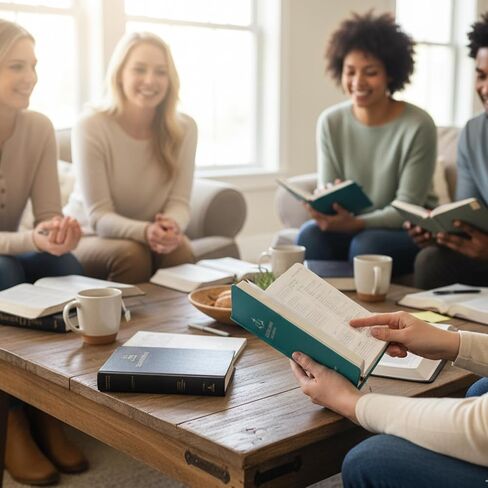 مجلة دراسة الكتاب المقدس المسيحية اليومية للنساء والرجال، 8.27 × 5.83 بوصة دفتر صلاة بغلاف مقوى A5 للكنيسة والمواعظ والملاحظات التعبدية، غطاء من جلد البولي يوريثان مع شريط مطاطي وحلقة قلم. (ذهبي وردي) in Kuwait