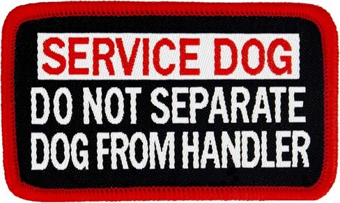 DO NOT Separate Dog from Handler Service Dog Woven Patch (Small SEW-ON (1.5"x2.5")) in Saudi Arabia