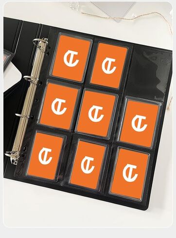 صفحات Toploader Binder مكونة من 9 جيوب، 20 حزمة من صفحات تخزين بطاقات التداول لأجهزة التحميل العلوية مقاس 3 × 4 بوصة | يحمل إجمالي 360 بطاقة in Kuwait