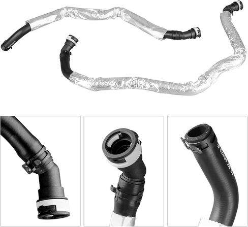 COOL STAR 2PCS HVAC Inlet-Outlet Heater Water Hose Compatible with Ford F150 2017-2020 Replace HL3Z-18472-E HL3Z-18472-F in Saudi Arabia