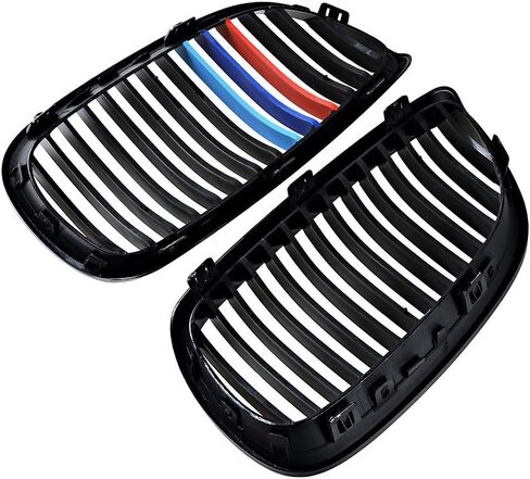 1 Pair Glossy Black M Color Front Upper Kidney Grill Compatible with 2008-2013 3-Series M3 (E92/ E93) 2007-2010 BMW Coupe E93 06-10 BMW E92 2D in Saudi Arabia
