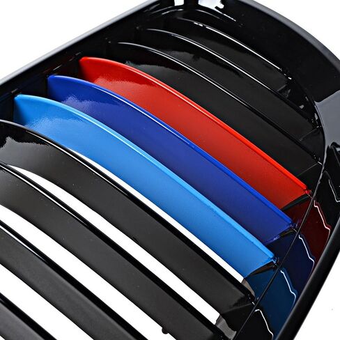 1 Pair Glossy Black M Color Front Upper Kidney Grill Compatible with 2008-2013 3-Series M3 (E92/ E93) 2007-2010 BMW Coupe E93 06-10 BMW E92 2D in Saudi Arabia