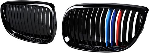 1 Pair Glossy Black M Color Front Upper Kidney Grill Compatible with 2008-2013 3-Series M3 (E92/ E93) 2007-2010 BMW Coupe E93 06-10 BMW E92 2D in Saudi Arabia