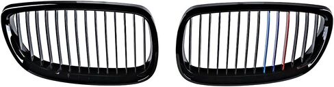 1 Pair Glossy Black M Color Front Upper Kidney Grill Compatible with 2008-2013 3-Series M3 (E92/ E93) 2007-2010 BMW Coupe E93 06-10 BMW E92 2D in Saudi Arabia