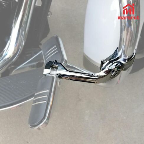 1.25" Long Angled Highway Foot Pegs Mount Kit for All Models with 1.25" (32mm) Engine Guards, for Harley Touring Electra Glide Street Glide Road King Road Glide, Dyna, Sportster XL 1200 883, Softail in Saudi Arabia