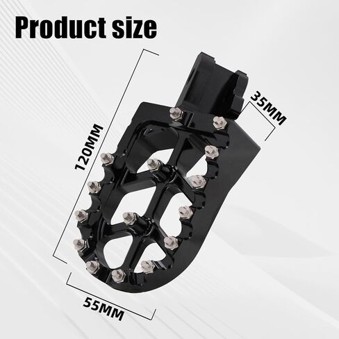 Dirt Bike Foot Pegs,CNC 6061 Aluminum Motorcycle Footpegs Foot Rest Pedals for CRF 110/CRF 110F 2013-2024,CRF 125F 2014-2024-Red in Saudi Arabia