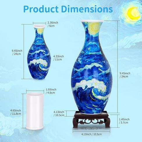 BELEEV 3D Puzzle Vase for Adults, 160 Pieces DIY Plastic Flower Vase, Compatible with Block Flowers, Unique Home & Office Decor, Housewarming and Birthday Gift for Flower Arrangements (Floral Bird) in Saudi Arabia