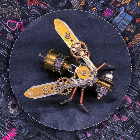 3D Dragonfly Metal Puzzles Insect Model Bug Mechanical Steampunk Sculpture Craft Kits for Adults Gifts for Birthday Funny Christmas(Mechanical Dragonfly D) in Saudi Arabia