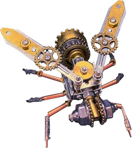3D Dragonfly Metal Puzzles Insect Model Bug Mechanical Steampunk Sculpture Craft Kits for Adults Gifts for Birthday Funny Christmas(Mechanical Dragonfly D) in Saudi Arabia