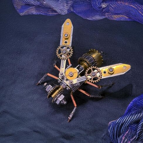 3D Dragonfly Metal Puzzles Insect Model Bug Mechanical Steampunk Sculpture Craft Kits for Adults Gifts for Birthday Funny Christmas(Mechanical Dragonfly D) in Saudi Arabia