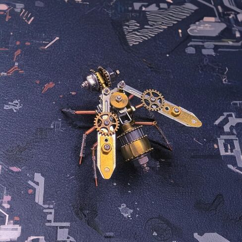 3D Dragonfly Metal Puzzles Insect Model Bug Mechanical Steampunk Sculpture Craft Kits for Adults Gifts for Birthday Funny Christmas(Mechanical Dragonfly D) in Saudi Arabia