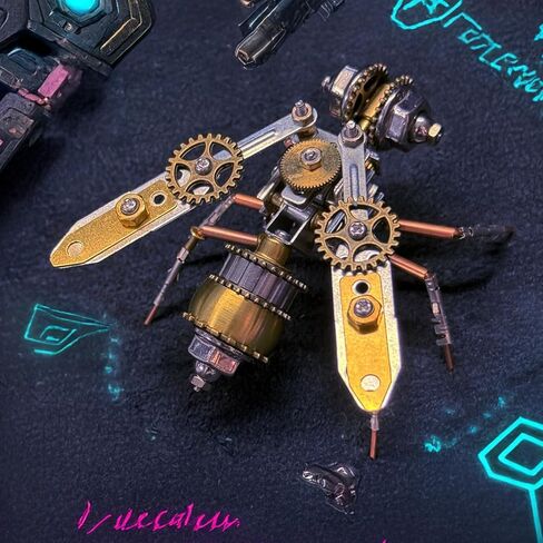 3D Dragonfly Metal Puzzles Insect Model Bug Mechanical Steampunk Sculpture Craft Kits for Adults Gifts for Birthday Funny Christmas(Mechanical Dragonfly D) in Saudi Arabia