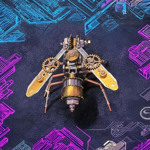 3D Dragonfly Metal Puzzles Insect Model Bug Mechanical Steampunk Sculpture Craft Kits for Adults Gifts for Birthday Funny Christmas(Mechanical Dragonfly D) in Saudi Arabia