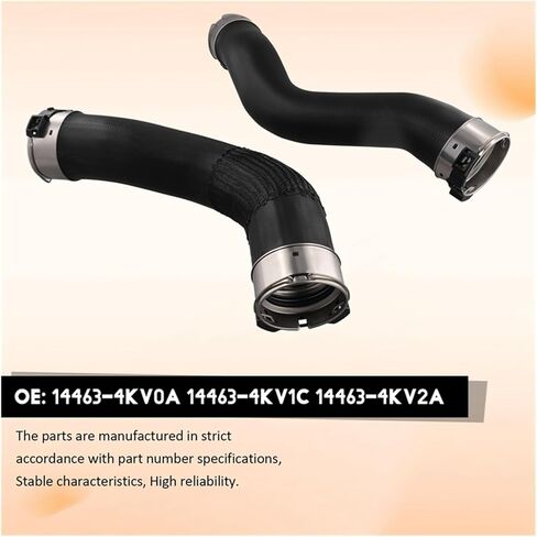 خرطوم تبريد داخلي متوافق مع Nissan Navara NP300 Frontier D23 YD25 2014-2018 14463-4KV0A 14463-4KV2A أنبوب إدخال in Kuwait