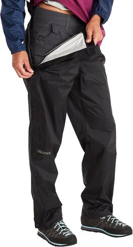 Marmot Women's PreCip Lightweight Waterproof Full-Zip Pant, Jet Black, X-Large in Saudi Arabia