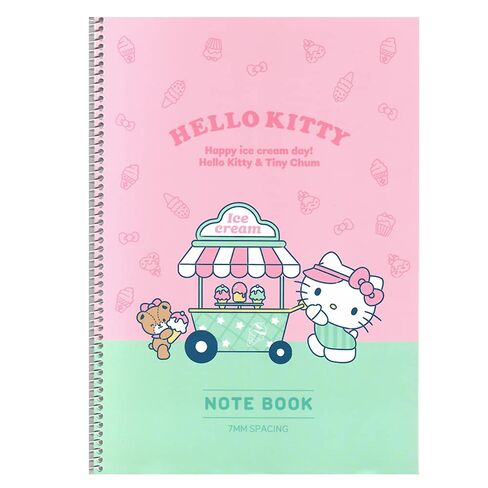 [2-in-1] Hello Kitty Stationery School Supplies 7mm Ruled Notebook 2pcs Set in Saudi Arabia