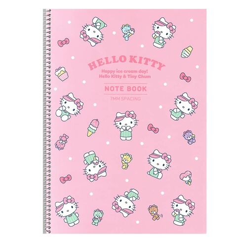 [2-in-1] Hello Kitty Stationery School Supplies 7mm Ruled Notebook 2pcs Set in Saudi Arabia