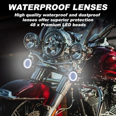 PSLER Led بدوره إشارة 2 بوصة دراجة نارية رصاصة 48 المصابيح الأمامية بدوره أضواء الإشارة 1157 ل Softail Dyna Touring Sportster Street Glide Road Glide 1997-2024 2PCS in Saudi Arabia