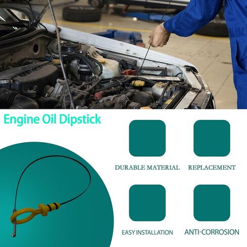 1pc Yellow Replacement Engine Oil Dipstick Level Dip Stick for Chevrolet Cruze 4 Cyl 1.4L 2011-2015 OE 55574244 918-664 918664 Indicator Dipstick for Buick Encore 4 Cyl 1.4L 2013-2015 in Kuwait