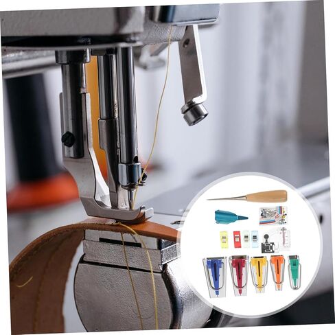 ARTIBETTER 1set Bias Tape Maker Tool Set Bias Binding Maker Kit Clips Awl and Sewing Accessories for Easy and Creative Quilting Projects in Saudi Arabia