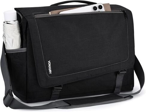 Messenger Bag for Men, Lightweight Water Resistant 15.6 In Laptop Bag Business Office Satchel Shoulder Bag in Kuwait