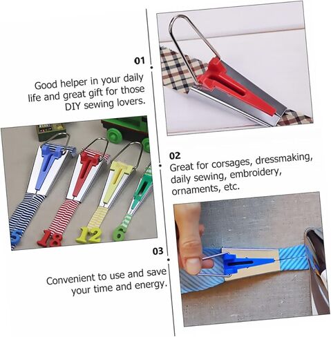 DIYEAH 1set Fabric Sewing Maker Set Bias Tape Makers Tool Quilting Tools for DIY Crafts in Saudi Arabia