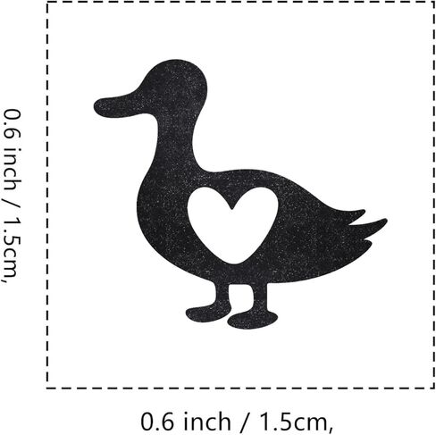 Duck Heart Rubber Stamp, 3/5 Inch Small Mini Stamp for Scrapbooking Card Making Planner in Saudi Arabia