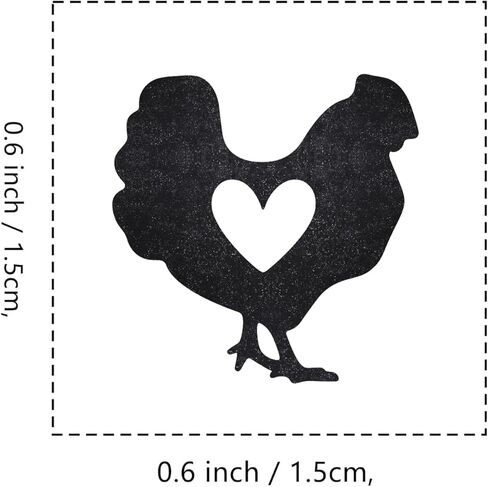 Chicken Heart Rubber Stamp, 3/5 Inch Small Mini Stamp for Scrapbooking Card Making Planner in Saudi Arabia