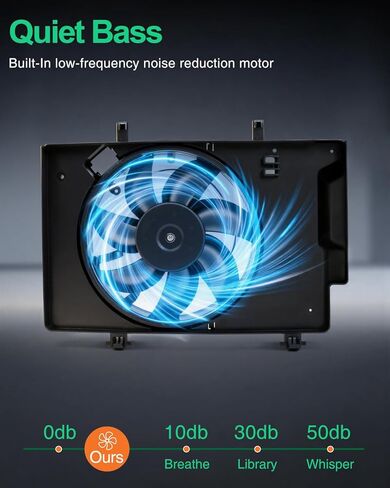 استبدال مجموعة مروحة تبريد الرادياتير لـ Ford Fiesta L4 1.6L 2011 2012 2013 2014 2015 2016 2017 2018 استبدال 621-503، 622500، FO3115186، 8V5Z8C607Q، BE8Z8C607A، BE8Z8C607B، FA70576 in Kuwait