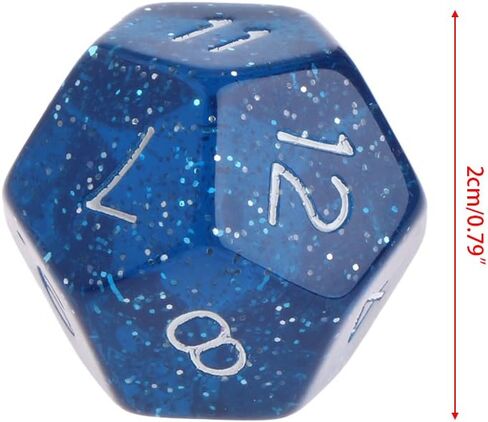 Multicolor 12 Sided Resin Dice Astrology Tarot Constellation Divination 3pcs in Saudi Arabia