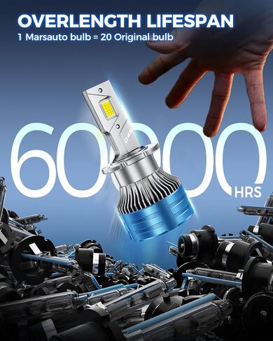 Marsauto 194 LED Bulbs T10 168 192 2825 W5W Replacement Bulbs for Interior Dome Map License Plate Lights Door Courtesy Trunk Lamp 480LM 6000K Xenon White（Pack of 10） in Kuwait