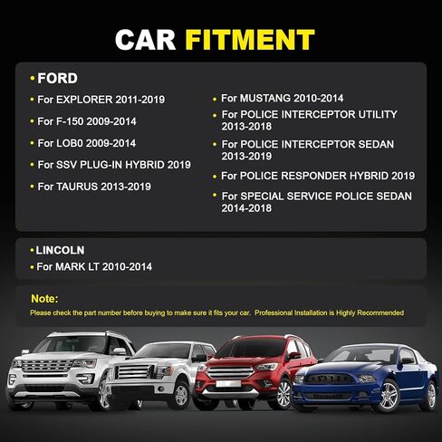 9L3Z-5421812-A مشغل مزلاج قفل الباب الأمامي الأيمن للراكب الطاقة متوافق مع 2009-2014 F-150،2013-2019 Taurus، 2010-2014 Lincoln Mark LT،2011-2019 Explorer in Kuwait